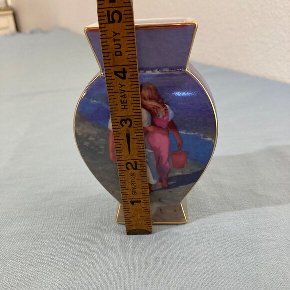 Thomas R. Dunlay Best Friends Vase By Goebel Artis Orbis - Picture 7 of 8